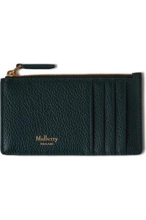 MULBERRY Continental logo-stamp card holder