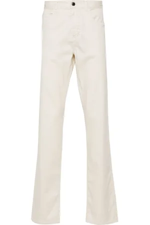 CANALI Logo-patch trousers