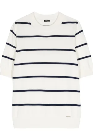 Kiton Striped cotton T-shirt
