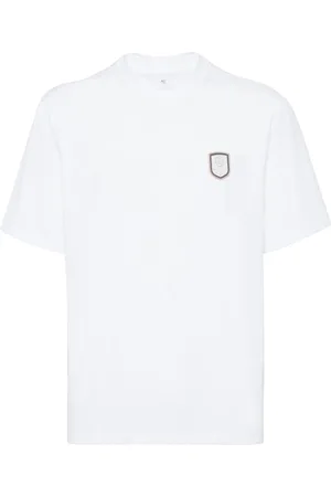Brunello Cucinelli Logo patch T-shirt