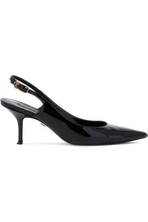 Roberto Cavalli Leather slingback pumps