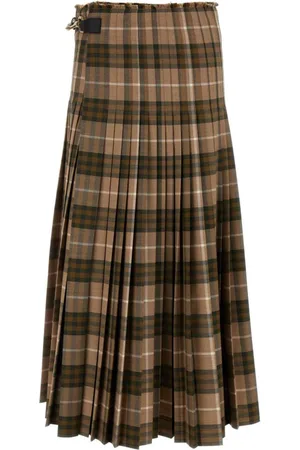 Burberry Checked maxi skirt