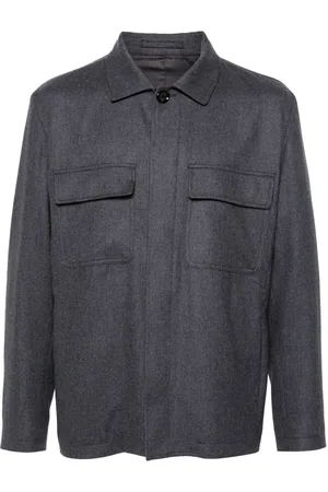 LARDINI Pockets-detail shirt jacket