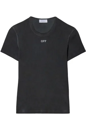 OFF-WHITE Logo-embroidered T-shirt
