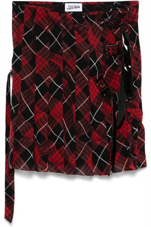 Jean Paul Gaultier Plaid-check mini skirt