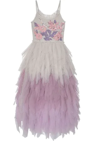 Tutu Du Monde Show Must Go On floral-appliqué long tutu dress