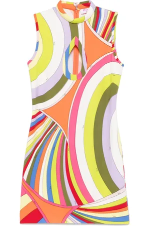 Puccini Iride-print mini dress