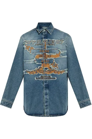 Y / PROJECT Distressed denim shirt