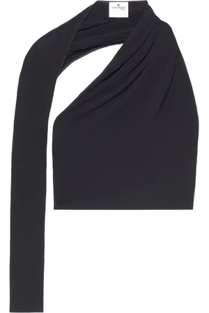 Courrèges Slash asymmetric cropped top