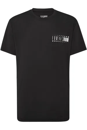 Philipp Plein SS Racing logo-plaque T-shirt