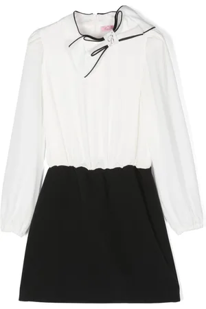 MISS BLUMARINE Logo-plaque dress