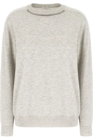Brunello Cucinelli Bead-detailed cashmere jumper