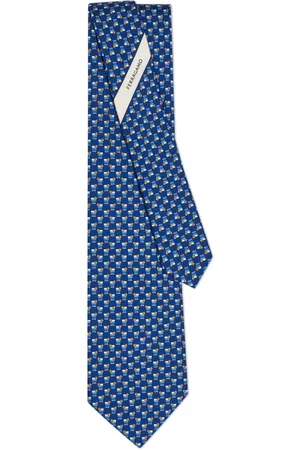 Salvatore Ferragamo Cocktail-print silk tie