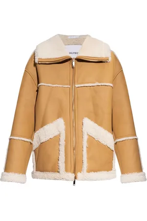 Halfboy Faux shearling-trim coat