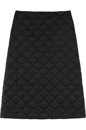 Jil Sander A-line quilted midi skirt