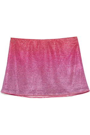 Oseree Lurex mini skirt