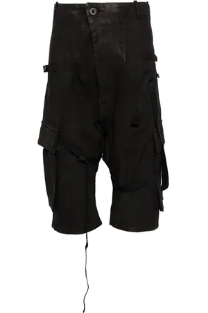 11 BY BORIS BIDJAN SABERI Stonewashed cargo track shorts