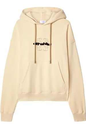 OFF-WHITE Flocked-logo hoodie