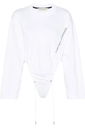 Y / PROJECT Logo-print bodysuit