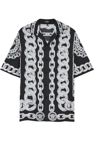 VERSACE Medusa Chains silk shirt
