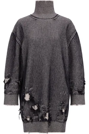 Maison Margiela Distressed rib-knit jumper dress