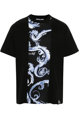 VERSACE Barocco-print cotton T-shirt