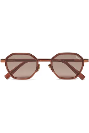 Ermenegildo Zegna Hexagon-frame sunglasses