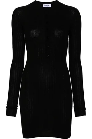 The Attico Ribbed-knit mini dress