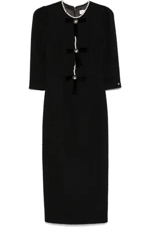 NISSA Tweed midi dress