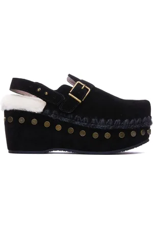 Mou 70mm stud-embellished platform pumps