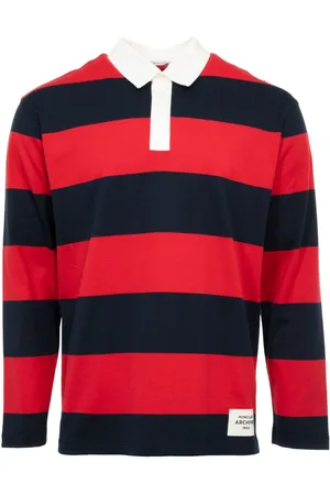 Moncler Striped long-sleeved polo shirt