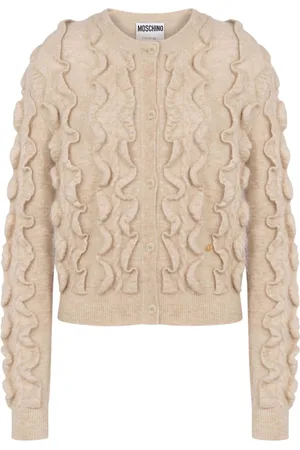 Moschino Ruffled wool blend cardigan