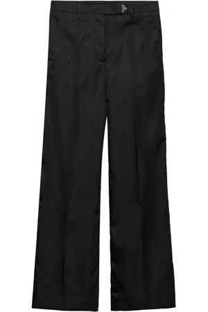 Prada Triangle-logo straight trousers