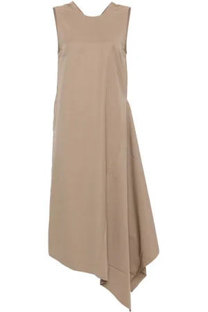 UMA WANG V-back draped dress