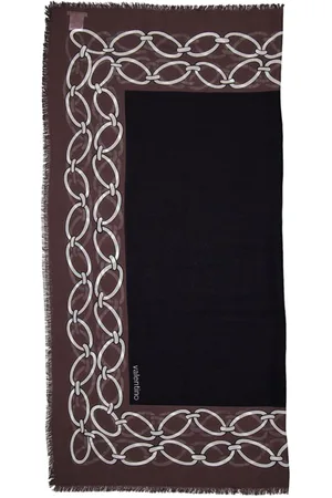 VALENTINO GARAVANI Chain link-print shawl