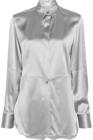 Brunello Cucinelli Long-sleeve satin shirt