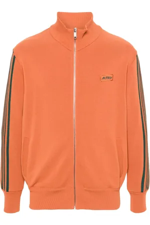 Autry Logo-appliqué zip-up sweatshirt
