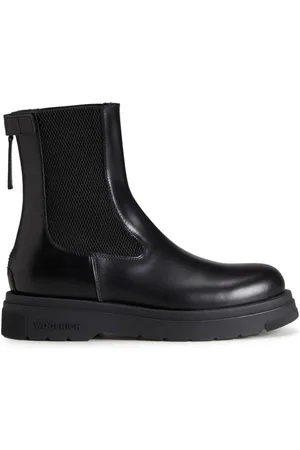 Woolrich Logo-embossed leather chelsea boots