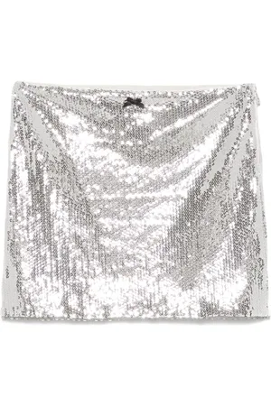 ROTATE Sequinned mini skirt
