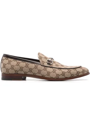 Gucci Horsebit-detailed GG-canvas loafers
