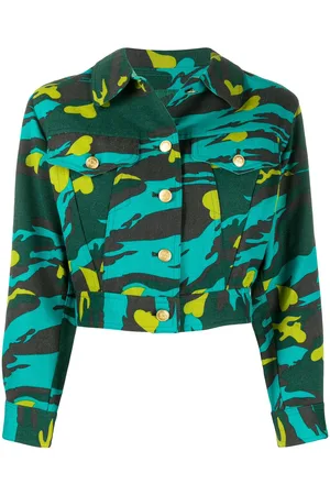 Jean Paul Gaultier Camouflage print denim jacket