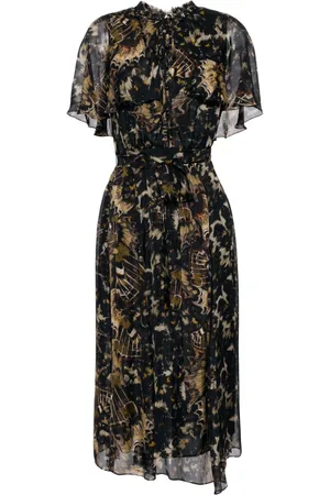 Marchesa Notte Monarch midi dress