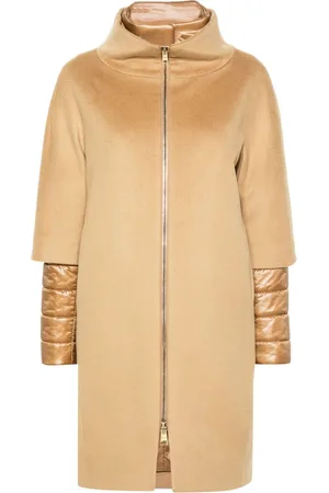 HERNO Detachable-panels virgin-wool coat