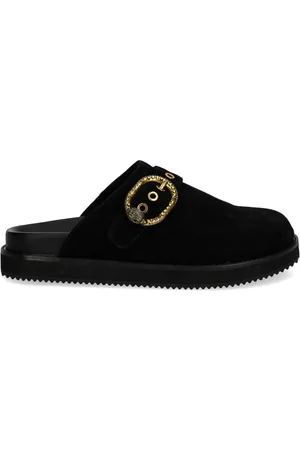 Kurt Geiger Buckled suede mules