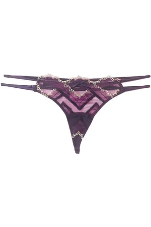 FLEUR DU MAL Hendrix embroidered V-string