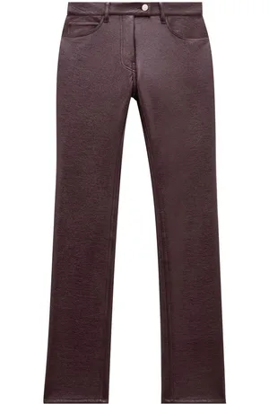 Courrèges Slim-fit vinyl trousers