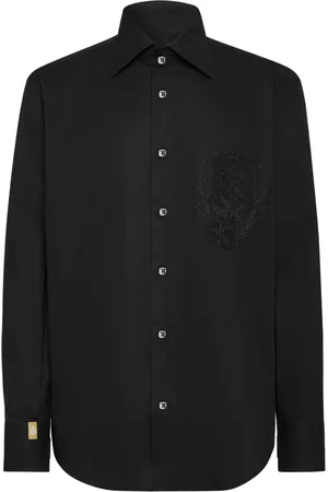 BILLIONAIRE Monogram-embroidered shirt