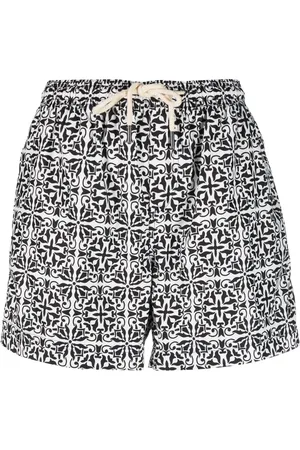 PENINSULA SWIMWEAR Geometric-print swim shorts