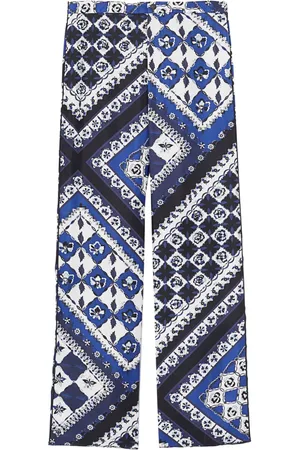 Puccini Festa-print silk trousers