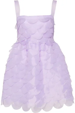 Cynthia Rowley Scallop organza mini dress